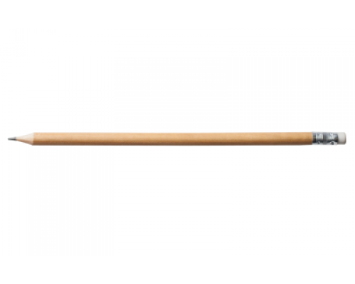 Олівець графітовий L2U, HB, деревяний корпус, з гумкою