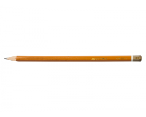 Олівець графітовий PROFESSIONAL 2B, жовтий, без гумки , туба - 144 шт.
