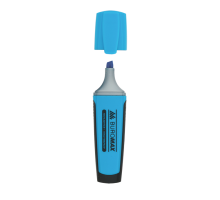 Текст-маркер, синій, 2-4 мм, з гум. вставками, водна основа, флуоресцентний