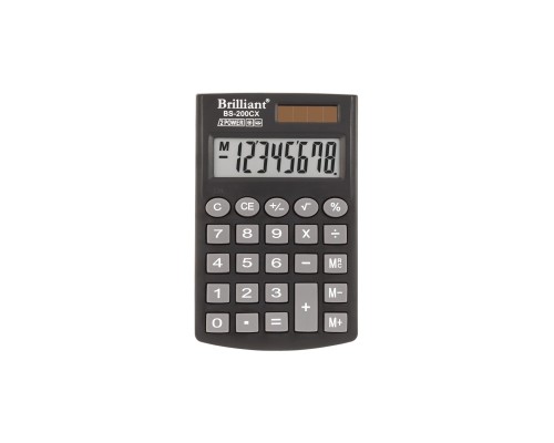 Калькулятор кишеньковий BS-200CX 8р., 2-пит