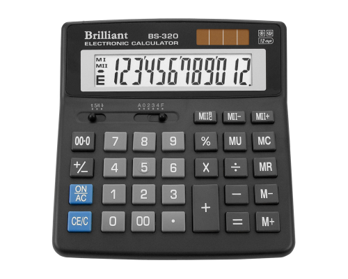Калькулятор Brilliant BS-320, 12 розрядів
