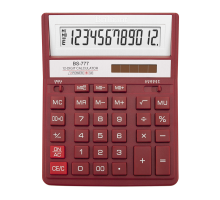 Калькулятор Brilliant BS-777RD, 12 розрядів, червоний