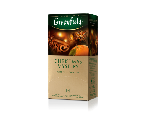 Чай чорний 1.5г*25*10, пакет, Christmas Mystery, GREENFIELD