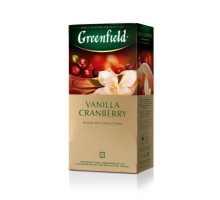 Чай черный 1.5г*25*10, пакет, "Vanilla Cranberry", GREENFIELD