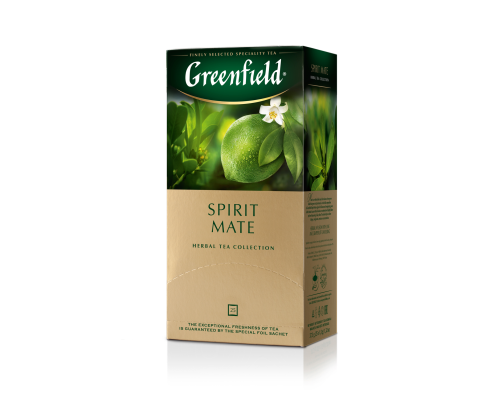 Чай травяной матэ 1.5г*25*10, пакет, Spirit Mate, GREENFIELD