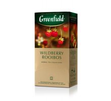 Чай трав'яний ройбош 1.5г*25*10, пакет, "Wildberry Rooibus", GREENFIELD