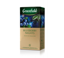 Чай черный 1.5г*25*10, пакет, "Blueberry Nights", GREENFIELD