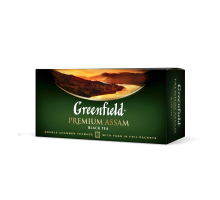 Чай чорний 2г*25*15, пакет, "Premium Assam", GREENFIELD