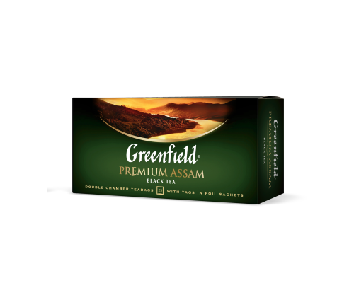 Чай черный 2г*25*15, пакет, Premium Assam, GREENFIELD