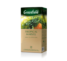 Чай зелений 1.5г*25*10, пакет, "Tropical Marvel", GREENFIELD