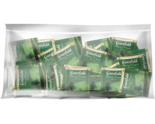 Чай зелений 2г*100*12, пакет, ХоРеКа Flying Dragon, GREENFIELD