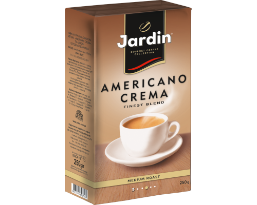 Кофе молотый 250г, вакуум, "Americano Crema", JARDIN