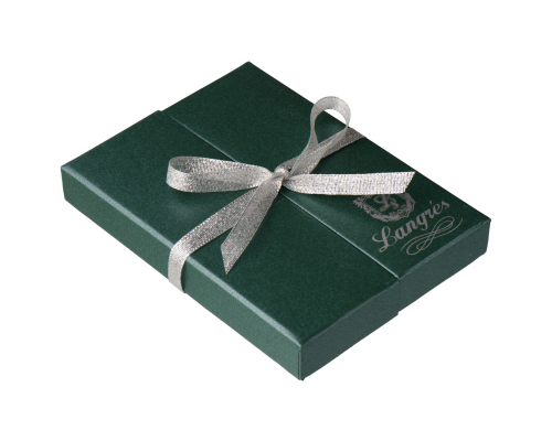 Набір подарунковий Crystal Heart: ручка (К) + візитниця, зелений