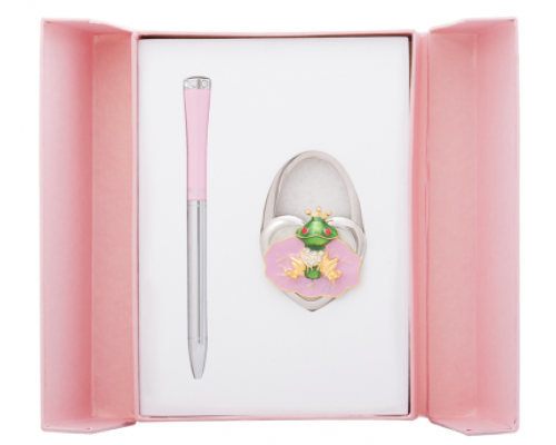 Набір подарунковий Fairy Tale: ручка (К) + гачок д/ сумки, рожевий