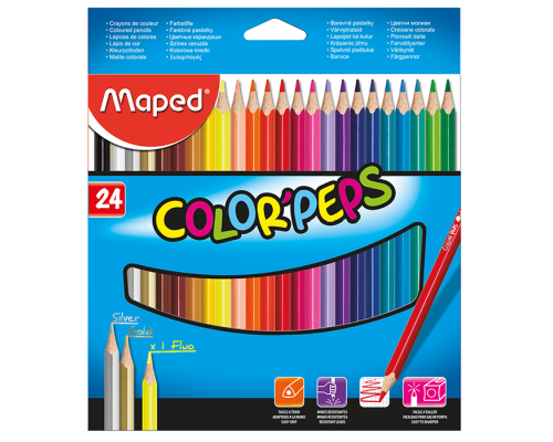 Олівці кольорові COLOR PEPS Classic, 24 кольори