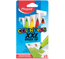 Фломастеры брашевые с супер-толстым корпусом COLOR PEPS XXL, 5 цв.