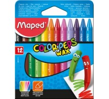 Мелки восковые COLOR PEPS Wax Crayons, 12 цв.