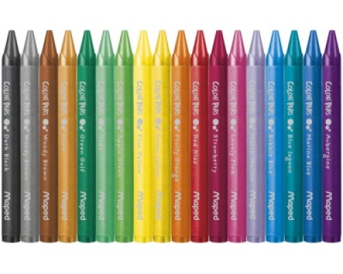 Мелки восковые COLOR PEPS Wax Crayons, 18 цв.