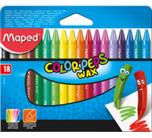 Мелки восковые COLOR PEPS Wax Crayons, 18 цв.