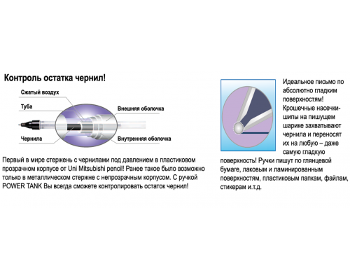 Ручка кулькова автоматична POWER TANK, 0.7мм, пише синім