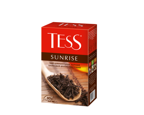 Чай чорний SUNRISE, 80г,  Tess, лист