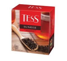 Чай черный Sunrise 1,8грх100пак, "Tess", пакет