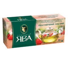 Чай зелений 1.5г*25 пакет, "Полуничний настрій", ПРИНЦЕСА ЯВА