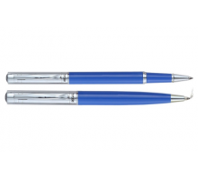 Комплект ручок (кулькова+ролер) в подарунковому футлярі  L, синій