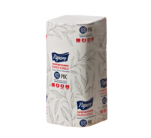 Рушники паперові целюлозні Z-подібні 22.5х22 см, 200 листів, 2-х шар., білий PAPERO