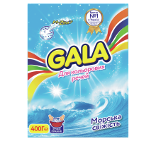 Порошок пральний для ручного прання "GALA" 400 г Морська свіжість д/кольор. речей