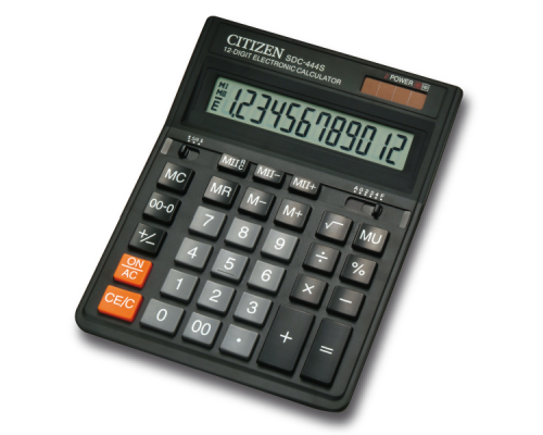 Калькулятор Citizen SDC-444S, 12 розрядів