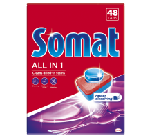 Таблетки для посудомийних машин SOMAT All in one 48 шт/уп