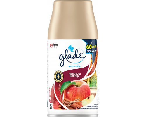 Освежитель авт. Glade, см.балон, 269мл, Яблоко и корица