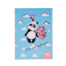 БлокнотSWEET Panda, А-5, 64 арк., кліт., ітгр. обкл., мат. лам.+Уфлак, KIDS Line, блакитний