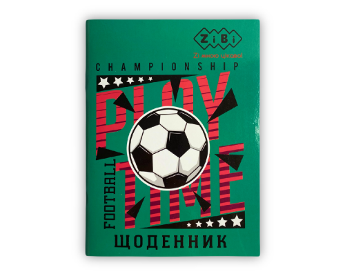 Дневник школьный FOOTBALL, А5, 40 л, мягкая обл., скоба, УФ-лак, SMART Line