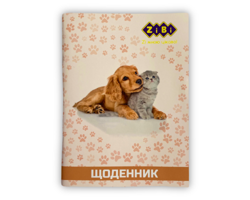 Дневник школьный PETS, А5, 40л, мягк. обл., скоба, УФ-лак