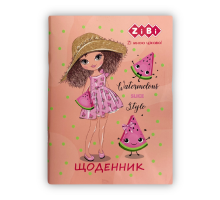 Дневник школьный WATERMELON, А5, 40 л, мягкая обл., скоба, УФ-лак, SMART Line