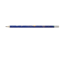 Олівець графітовий HB з гумкою  COSMOS, 100шт. в тубі, KIDS Line
