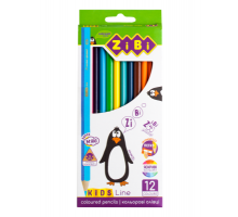 Кольорові олівці, 12 кольорів, KIDS Line