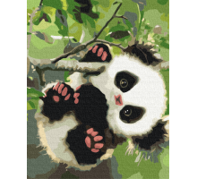 Картина за номерами "Грайлива панда", 40*50, KIDS Line
