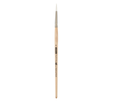 Пензлик синтетичний, Creamy 6972, круглий, № 6, коротка ручка, ART Line