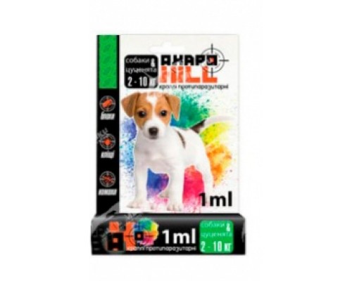 Акарокил спот-он СОБ. 2-10кг 1 пип. (1мл) п/блох, клещей, комаев, УЗИППостач