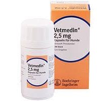Ветмедин 2,5мг  (пімобендан) №100 при судинній недостатності Німеччина
