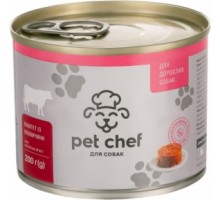 Паштет. д/соб. Яловичина 200 гр  Pet chef 190136