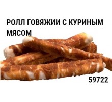 РОЛ ГОВЕЧНЫЙ С КУРИНЫМ МЯСОМ 360 гр GM82