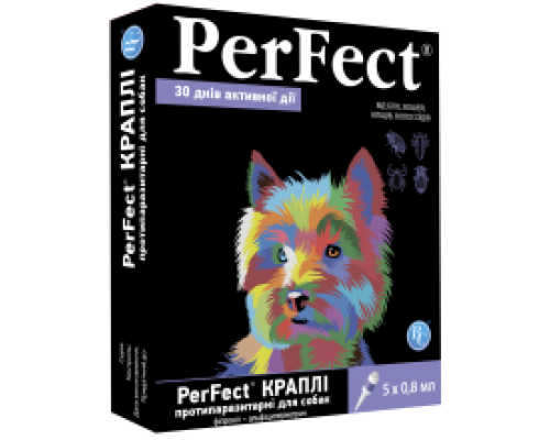 Перфект КРАПЛІ спот-он СОБ.  2-10кг 0,8мл №5 п/бл., кл., ком.  *2шт*