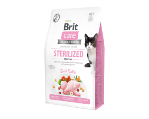 Brit Care Cat GF Sterilized Sensitive 0,4 кг (чувствительное пищеварение, стерил.) 171291/0778