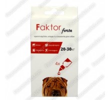 Краплі Faktor forte д/собак 3мл 20-30кг від бліх, кліщів, гельмін. (4шт/уп)
