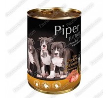 Кон-ва DN Piper Junior Dog (60%) 400гр кур.желудки/рис 15628/301974