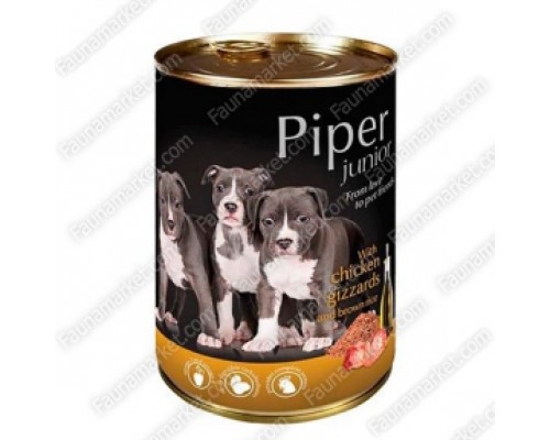 Кон-ва DN Piper Junior Dog (60%) 400гр кур.шлунки/рис 15628/301974